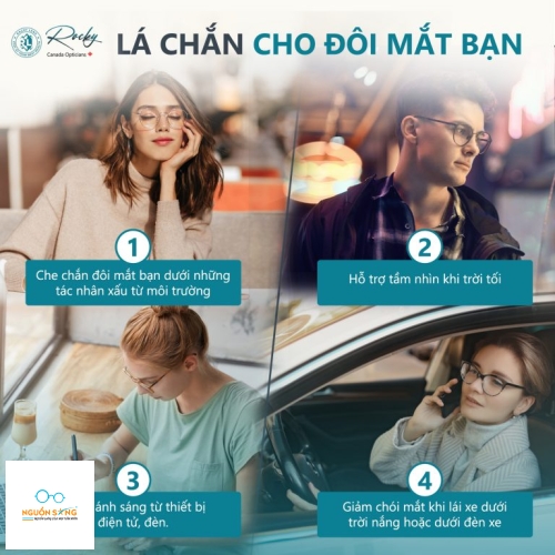 Tròng Kính Rocky Smart Blue Control 1.61