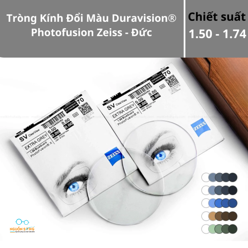 Tròng Kính Đổi Màu Chống Ánh Sáng Xanh Photofusion X Zeiss