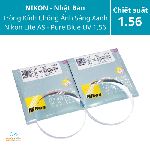 Tròng Kính Chống Ánh Sáng Xanh NIKON - Pure Blue UV