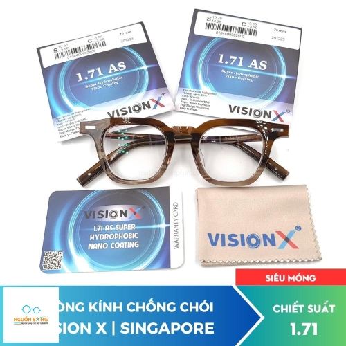 Tròng Kính VisionX 1.71 AS (nano coating)